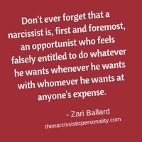 narcissist-is-opportunist